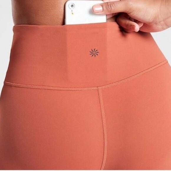 ATHLETA Rise Up Rib 7/8 Tight in Rust Small Tall - Picture 12 of 12